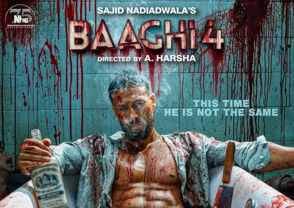 Baaghi 4 poster ,tiger Shroff new movie